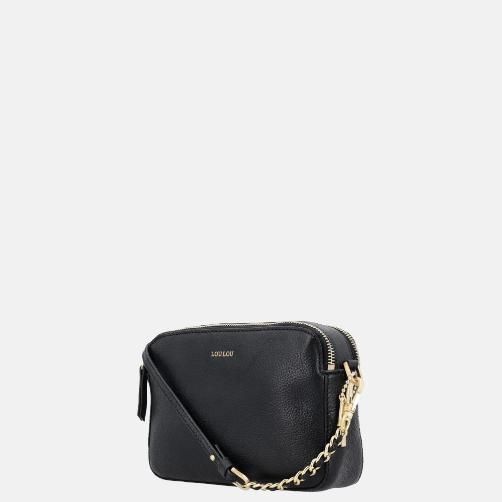 Loulou Essentiels Zoë crossbody tas black | 024700-Zwart